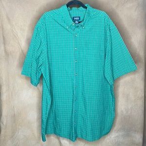 BIG & TALL Harbor Bay Men's 2XLT Short Sleeve Button Down Shirt - LIKE NEW